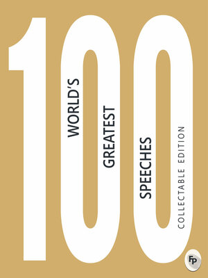 cover image of 100 World's Greatest Speeches